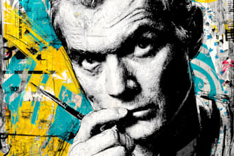 create premium graffiti character and street art design