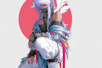 draw custom anime fan art illustration in my style
