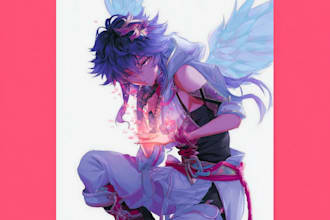 create anime fan art wallpaper and poster design