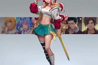 draw amazing anime fan art and custom anime illustration