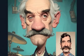 draw custom anime portraits and funny caricatures