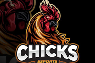 create custom mascot logo for gaming brand