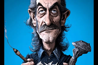 draw anime portraits and creative caricatures from photos