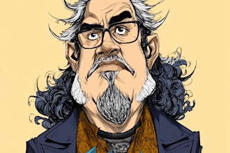 draw anime portraits and custom caricature art from photos