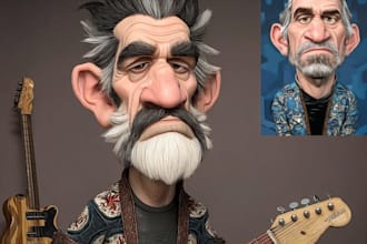 draw anime portraits and fun caricatures from your photos