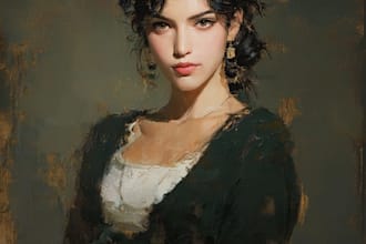 create digital oil painting style portraits and artwork