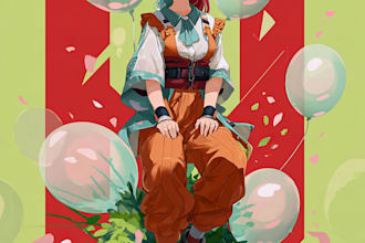 draw anime fan art couple and matching avatar