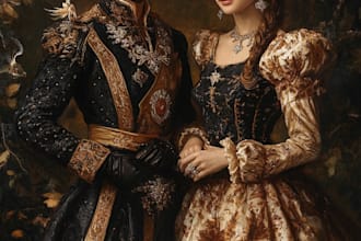 paint a family or couple portrait,