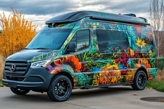 van wrap, vehicle wrap, car wrap design