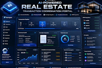 build a real estate contract automation office autowith ai autofill and docusign