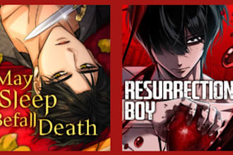 draw webtoon cover manga cover anime comic cover illustration