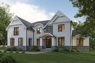 external render for architect webiste, interior image for construction website