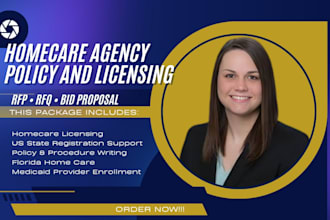 write home care policy and procedures with licensing application in florida