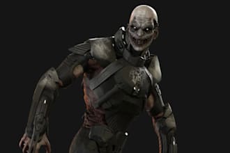 custom monster hunter wilds, animated humanoid character monster full 3d texture