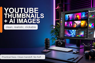 create youtube thumbnails and realistic ai images