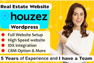 houzez real estate website development and customization