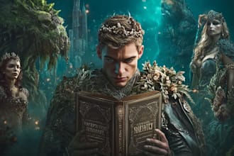 create dark mystical cover art for novels
