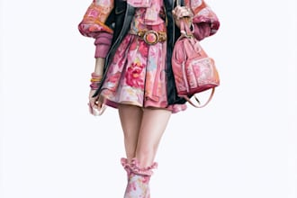 make a fashion illustration