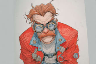 superhero character for comics