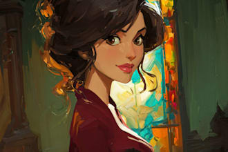 do disney cartoon portrait