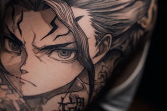 create an amazing anime tattoo design