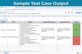 write professional test cases, test plans and bug reports for your app