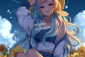 create dynamic anime action scene illustration