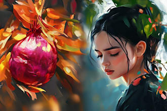 create creative concept art characters for games and stories