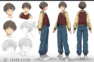 do anime character sheet