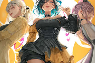 create custom anime fan art and illustrations