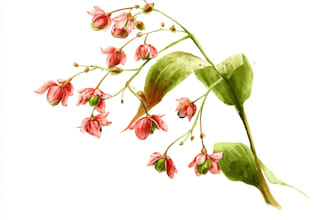 draw watercolor flowers and plants