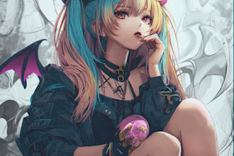 draw stunning anime fan art and custom anime illustration