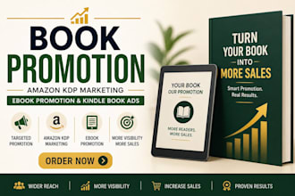 do book promotion, amazon KDP marketing , ebook promotion and kindle book ads