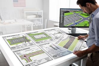draft north carolina commercial site development and roadway plans