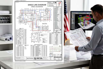 create texas single line diagrams for commercial buildings