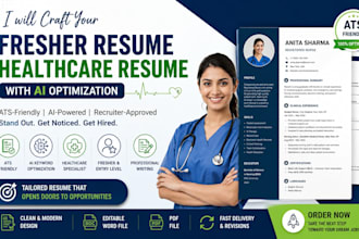craft your fresher resume healthcare resume with ai optimization