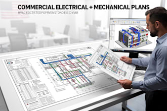 draft texas commercial electrical and mechanical plans