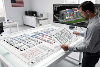 prepare arizona apartment floor plans with full mep layouts