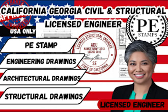 licensed architect, licensed engineer in florida, california,texas city permit
