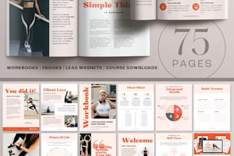 design workbook canva workbook course workbook lead magnet printable workbook