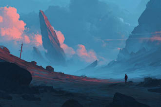 create stunning sci fi illustration and futuristic artwork