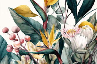 draw realistic botanical and plant illustrations