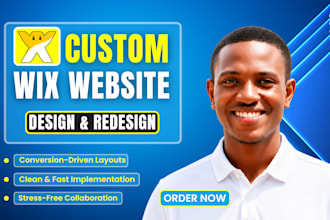 design custom wix website, redesign wix website or fix issues