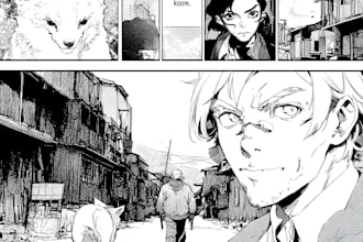 drawing comic page illustration