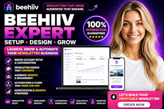 setup beehiiv newsletter redesign beehiiv website and beehive landing page