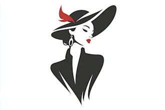 create an timeless fashion logo and branding elements