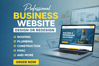 design website landing page contractor website remodeling contractor website