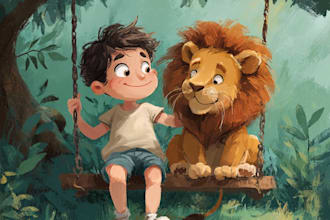 children book illustration and children book illustration