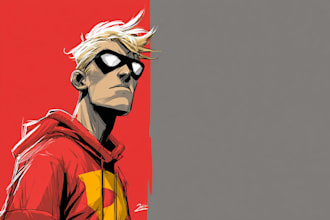 superhero character for comics