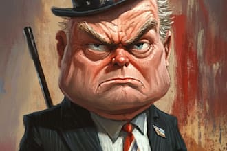 do digital political cartoon for political cartoon